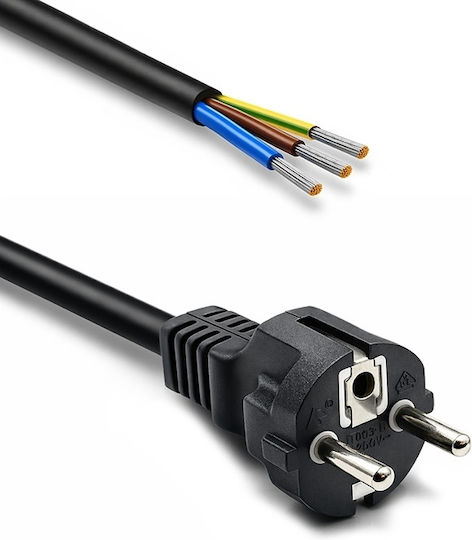 Qoltec Cablu De Alimentare Schuko Cee 7/7 E F Cupru Cu Miezuri Dezizolate Solderate 3x1.50 Mm² 1.8 M
