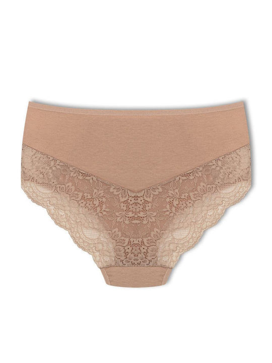 Baumwolle Damen-Slips MultiPack mit Spitze Elfenbein