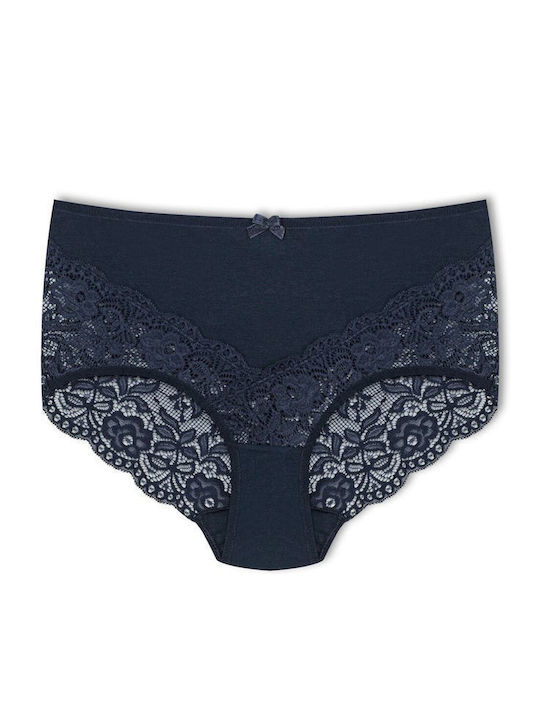 Baumwoll Hohe Taille Damen-Slips MultiPack mit Spitze