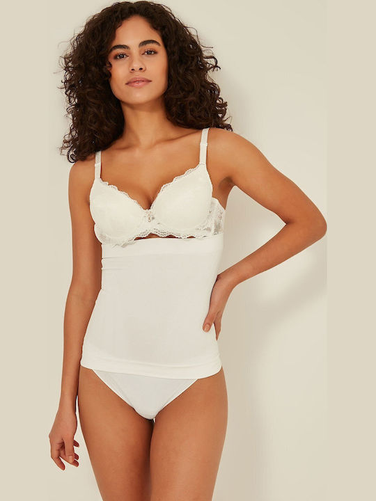 Waist Tightening Corset Seamless White