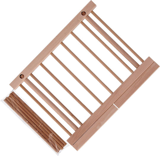Pasta Drying Rack 13 Arms Beech Wood 36 X 30 Cm Zokura