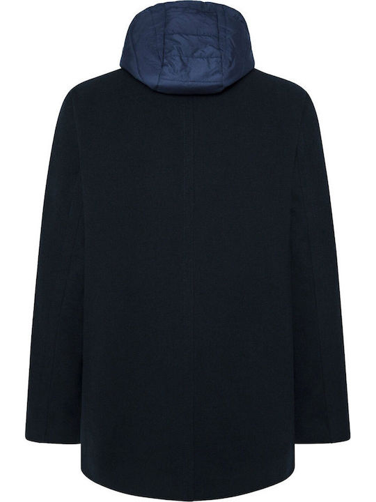 Men's Blue Half Coat
