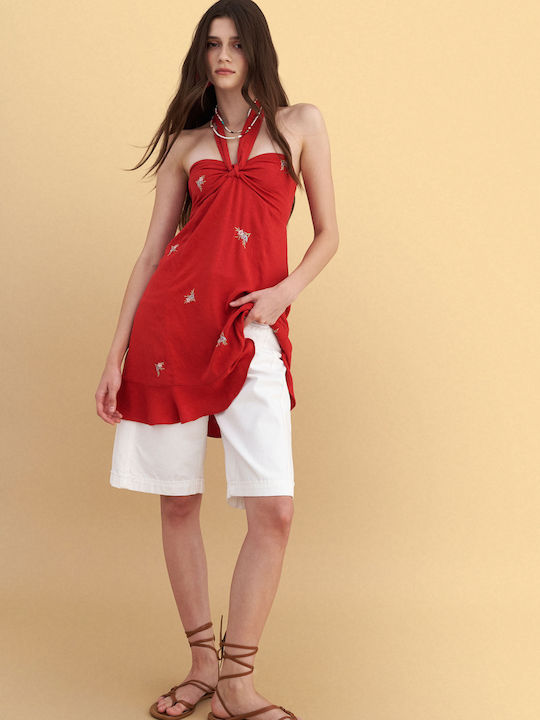 Sommer Mini Damenkleid Rot 91119855-Poppy Rot