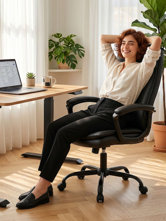 HomCom HomCom Bürostuhl Schwarz