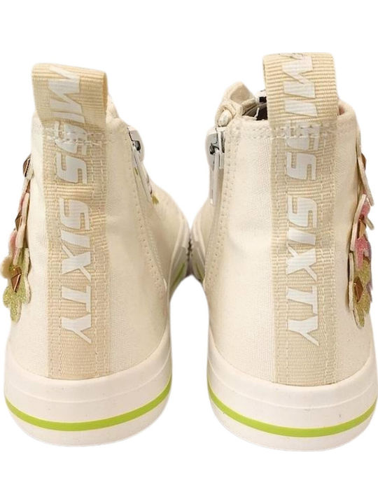 Kids Sneakers High Ecru