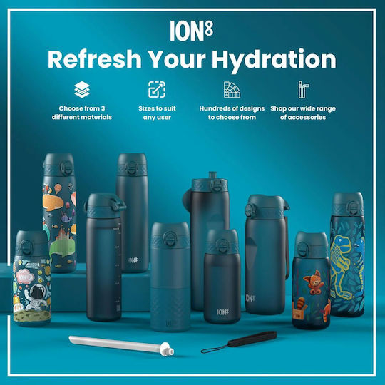 Ion8 Recyclable Thermos Stainless Steel Bottle 1.2lt Deep Teal