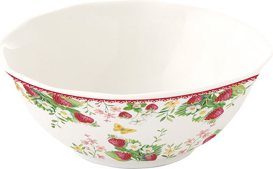 Easy-Life Jardin Des Fraises Μπωλ Σερβιρίσματος Στρογγυλό από Πορσελάνη με Διάμετρο 20εκ.
