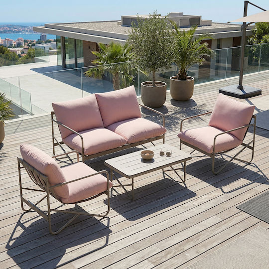 Outsunny 4-Piece Living Room Set with Pillows Outsunny 4-Piece Living Room Set with Pillows