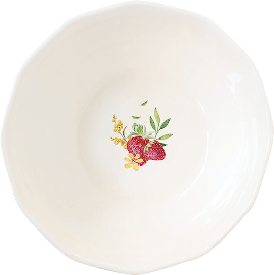 Easy-Life Jardin Des Fraises Μπωλ Σερβιρίσματος Στρογγυλό από Πορσελάνη με Διάμετρο 12εκ.