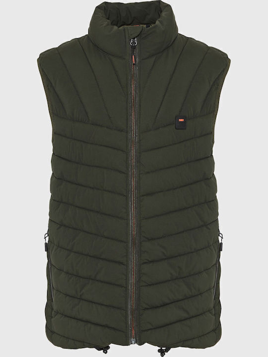 Sleeveless Jacket Puffer Forest Night