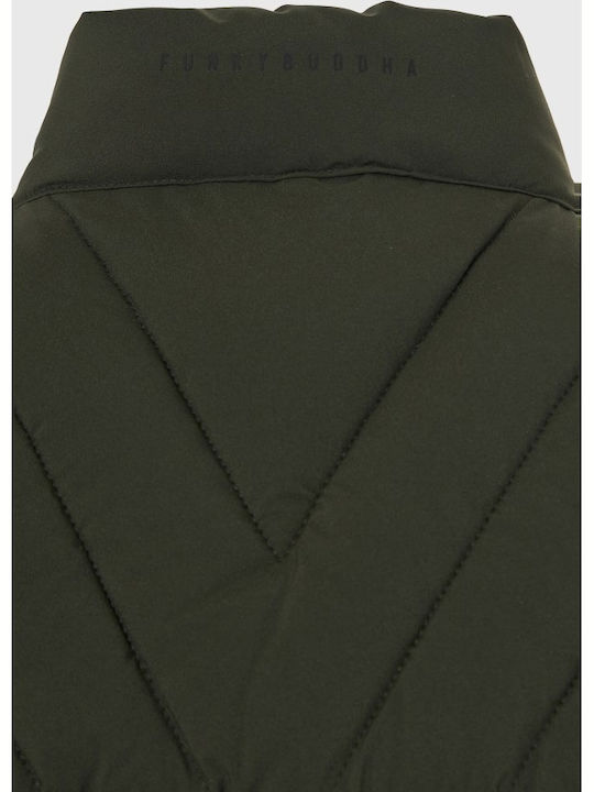 Sleeveless Jacket Puffer Forest Night