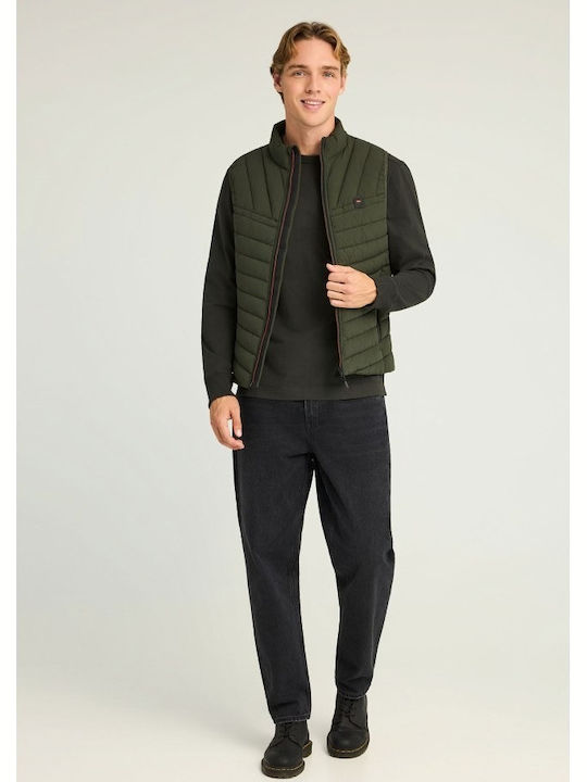 Sleeveless Jacket Puffer Forest Night