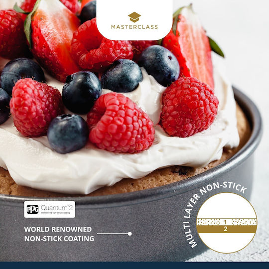 Kitchen Craft Φόρμα Ζαχαροπλαστικής για Κέικ από Ανοξείδωτο Ατσάλι 25x25εκ.