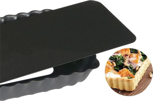De Buyer De Buyer Backform für Törtchen aus Rostfreiem Stahl mit Abnehmbarer Boden 20x8cm