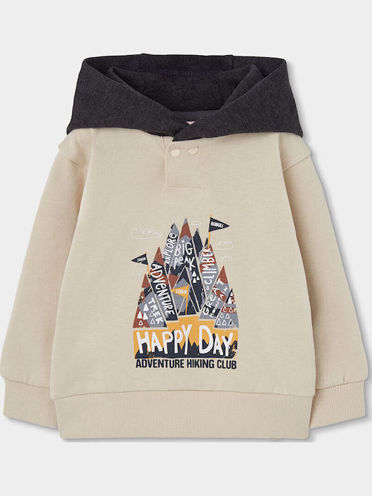 Kids Sweatpants Set Beige