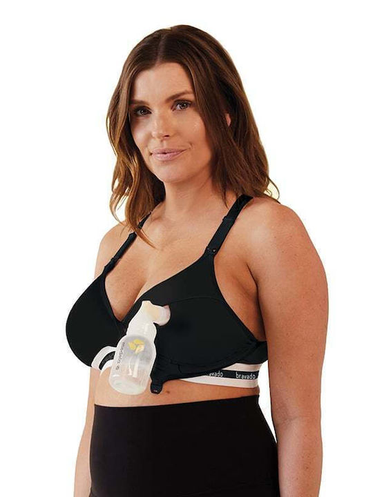 Bravado Maternity & Nursing Bra with Clips Black