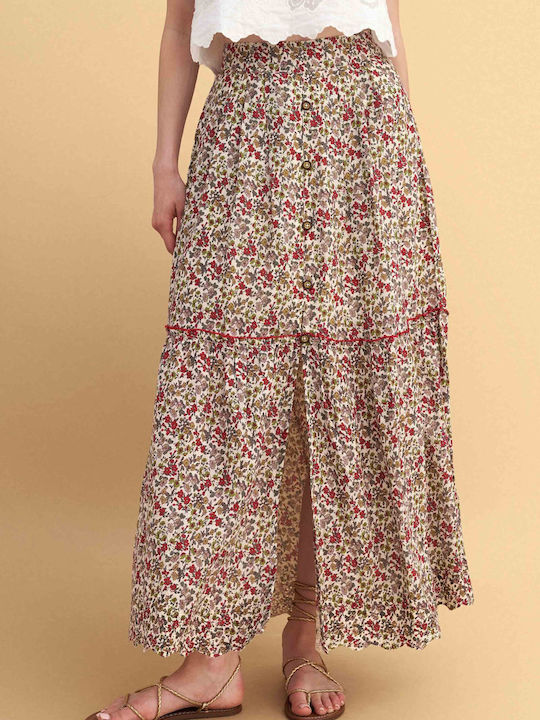 Maxi Φούστα Floral Πολύχρωμη