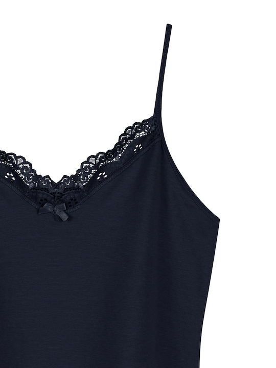Sleeveless Cotton Lace Women's T-Shirt