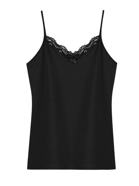Sleeveless Cotton V Neck Women's Tank Top