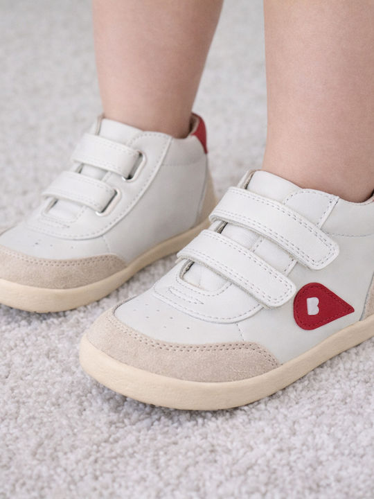Iwalk Leather Kids Boots with Hoop & Loop Closure Red