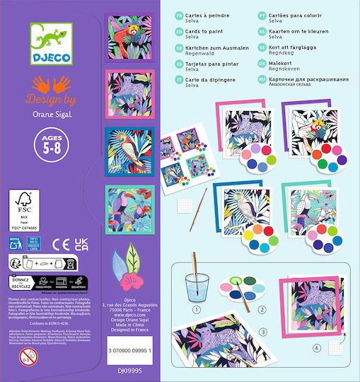 Djeco Jungle Painting for Children 8+ Years