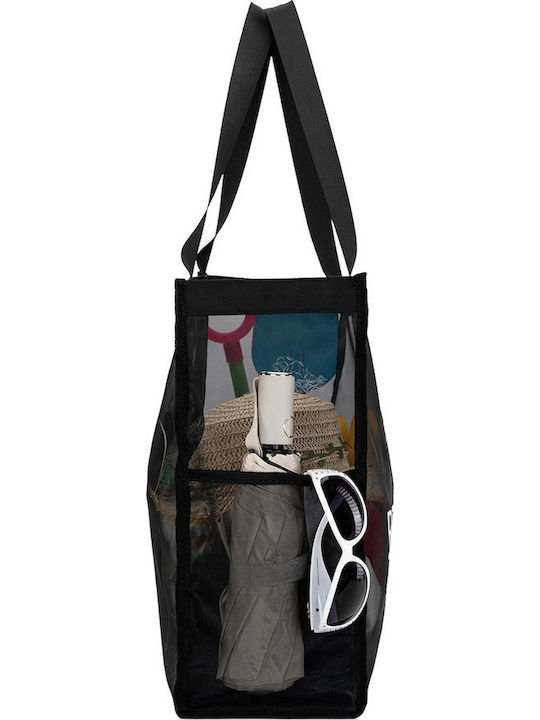 Stoff Strandtasche Schwarz