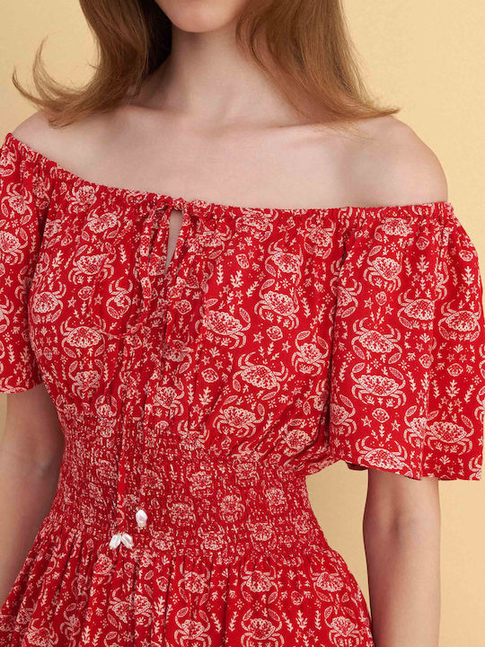 Damen Jumpsuit Rot