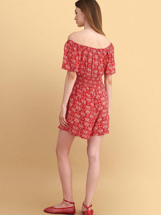 Damen Jumpsuit Rot