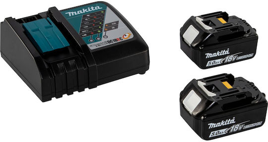 Makita DTD158RTJ Schlagbohrschrauber Batteriebetrieb Brushless 18V 2x5Ah