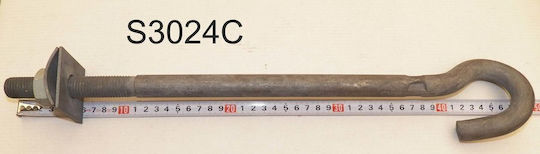 Hook Bolt M20 L350 Hot-dip Galvanized