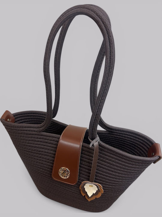 Wicker Brown Beach Bag
