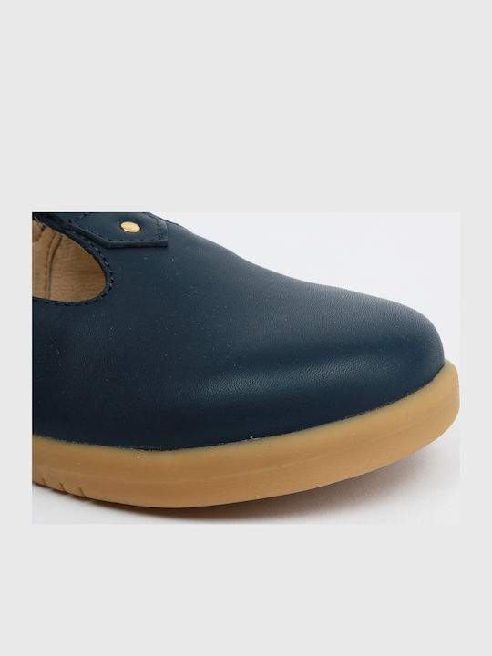 Kids Pumps & Ballerinas With Hoop & Loop Closure Leather Blue