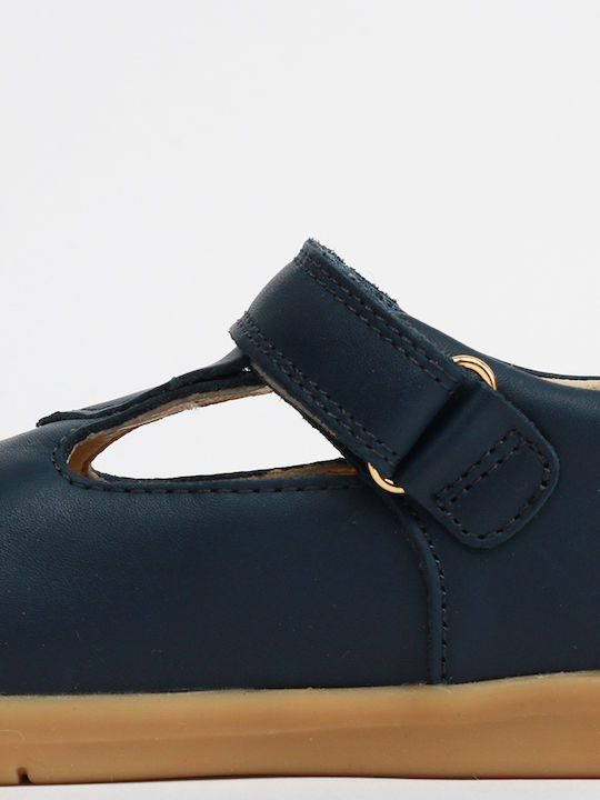 Kids Pumps & Ballerinas With Hoop & Loop Closure Leather Blue