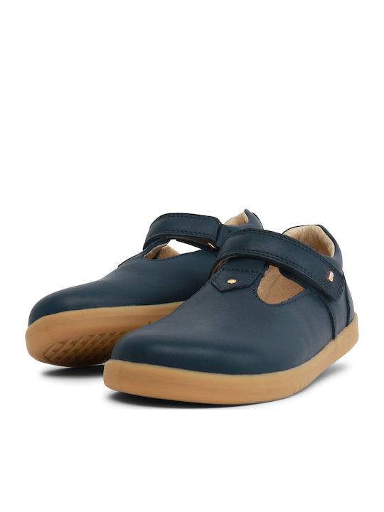 Kids Pumps & Ballerinas With Hoop & Loop Closure Leather Blue