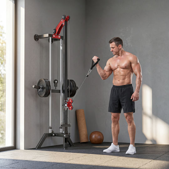Sportnow Τροχαλία Πλάτης με Βάρη 120kg