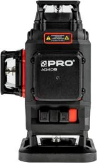 Profindustry AQ4DG Γραμμικό Αλφάδι Laser Πράσινης Δέσμης με Εύρος Εργασίας 50m