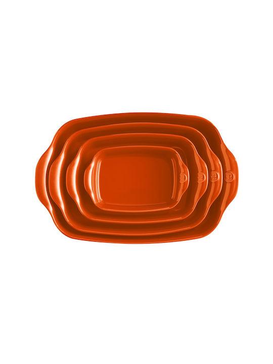Emile Henry Vas Rectangular Rezistent La Căldură Din Ceramică 42.5x28cm