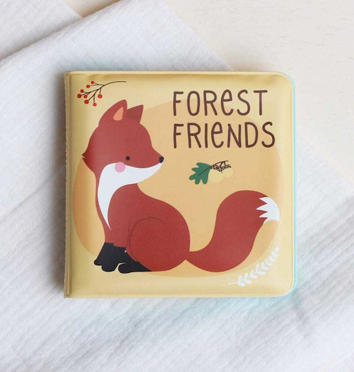 A Little Lovely Company Water Coloring Book And Water Puzzle: Forest Friends Bath Toy
