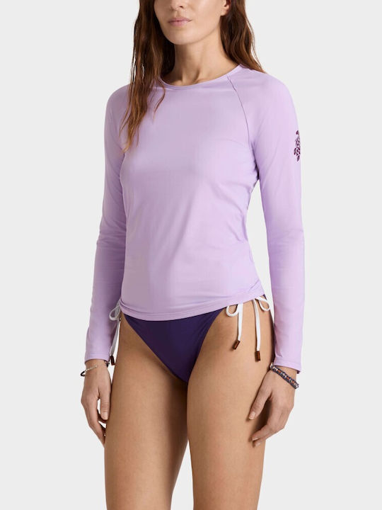Vilebrequin Women's Long Sleeve Sun Protection Shirt Blue