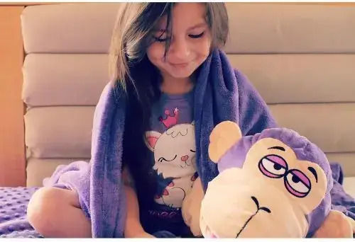 Κουβέρτα Cuddle Uppets Μωβ 100x70εκ.