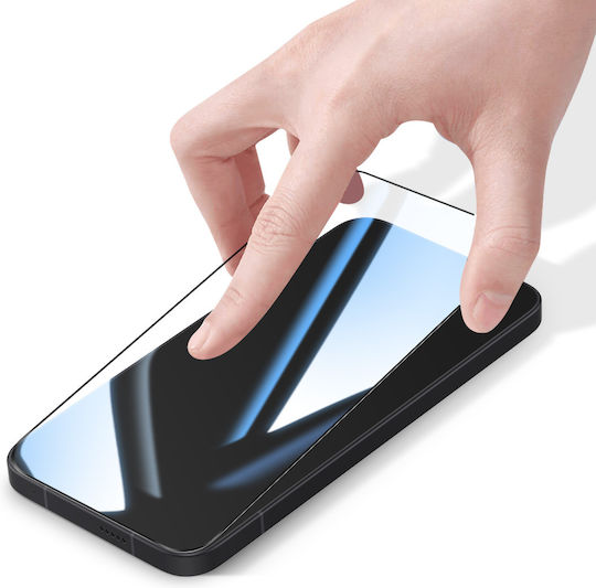 Avizar Displayschutzfolie Poco X8 Pro Max In Beveled Stoßfestes Gehärtetes Glas Schwarz Transparent