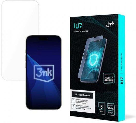 Протектор за Екран 3mk 1up Apple iPhone 17 Закалено Стъкло Пълно Лепило Комплект 3 Бройки