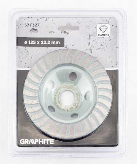 Graphite Diamantschleifscheibe Turbo 125 X 22,2 Mm Trockeneinsatz