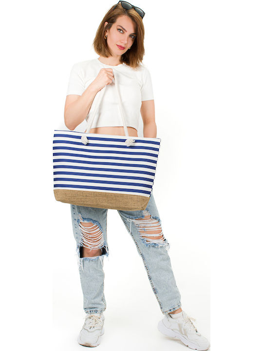 Wicker Beach Bag Beige