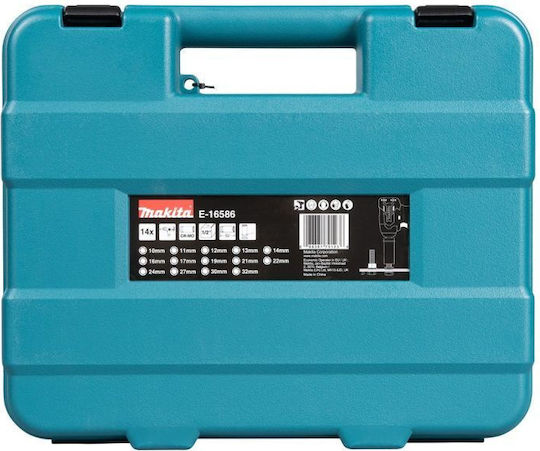 Makita Nüsse mit Vierkant-Antrieb 1/2" Set 10Stück