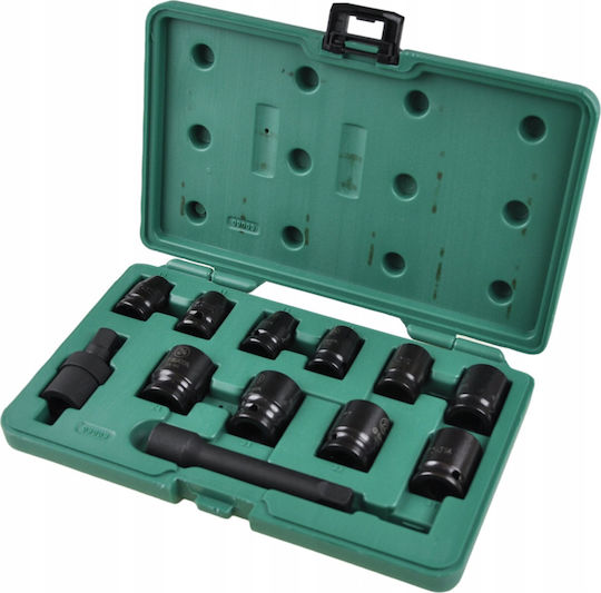 Sata Set Impact Καρυδάκια 1/2" 12 Pieces