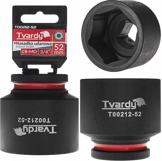 Tvardy Καρυδάκι Αέρος Εξάγωνο με Καρέ Υποδοχής 3/4" Διάμετρος 3/4" / 52