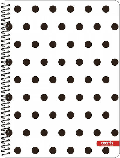 Tettris Spiral Notebook Ruled 150 Sheets 5 Subjects (Miscellaneous Designs) B5-5Th-211