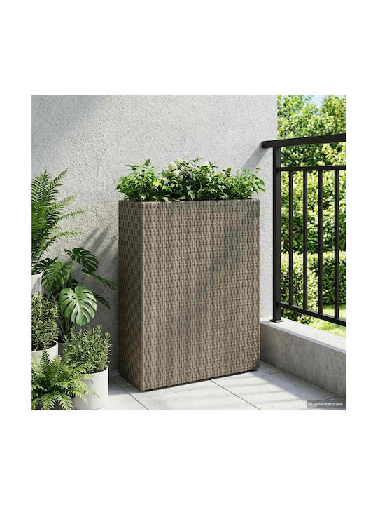 vidaXL Пластмасова Прозрачна Саксия За Цветя 55x22x70см
