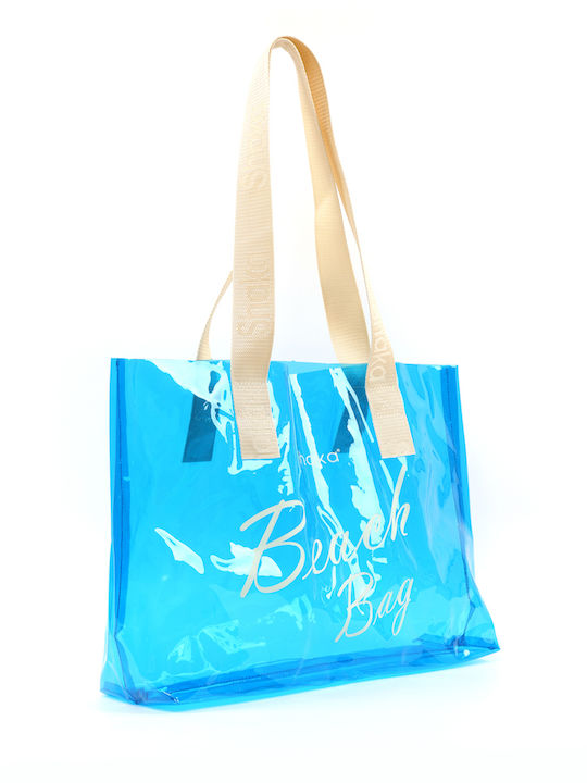 Kunststoff Strandtasche mit Hut Mehrfarbige